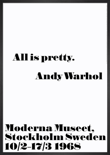 Andy Warhol I like Boring Things Poster Kunstdruck Bild 100x70cm Germanposters
